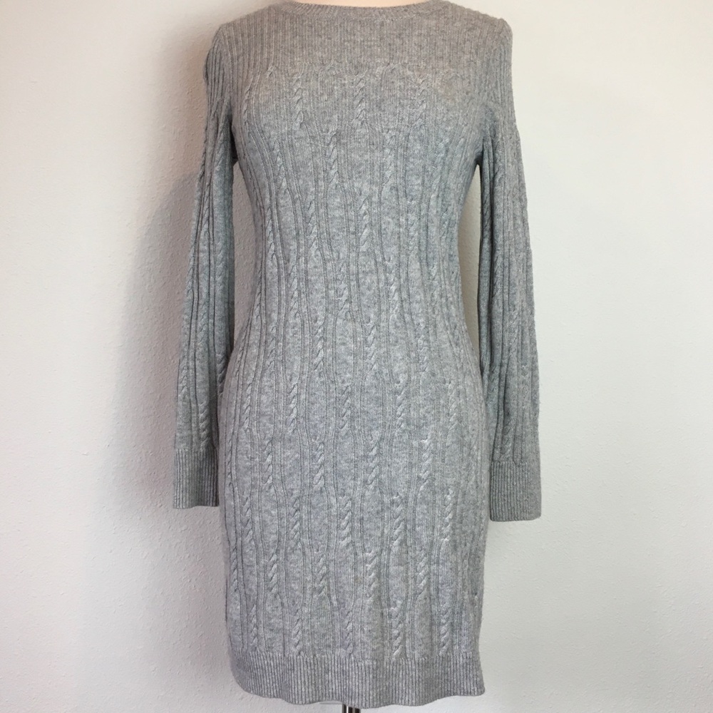 Banana Republic gray sweater dress Sz. S EUC